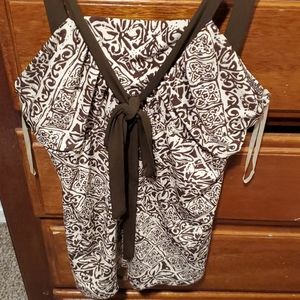 Brown tan tank top